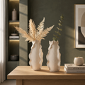 Harmony Stack Contemporary Ceramic Vases - Pair