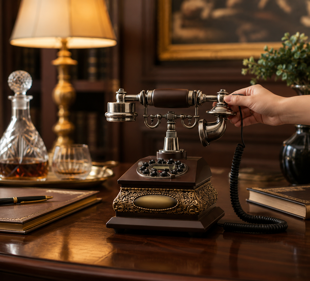 Vintage Classic Functional Telephone – 10 × 10 Inch