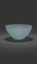 Blue-grey glass accent bowl