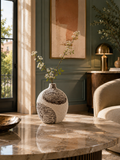 Contour Pattern Ceramic Vases