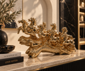 Luxury Golden Galloping Horse Sculpture – 24" Statement Decor