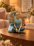 Eternal Bond Seated Couple Sculpture