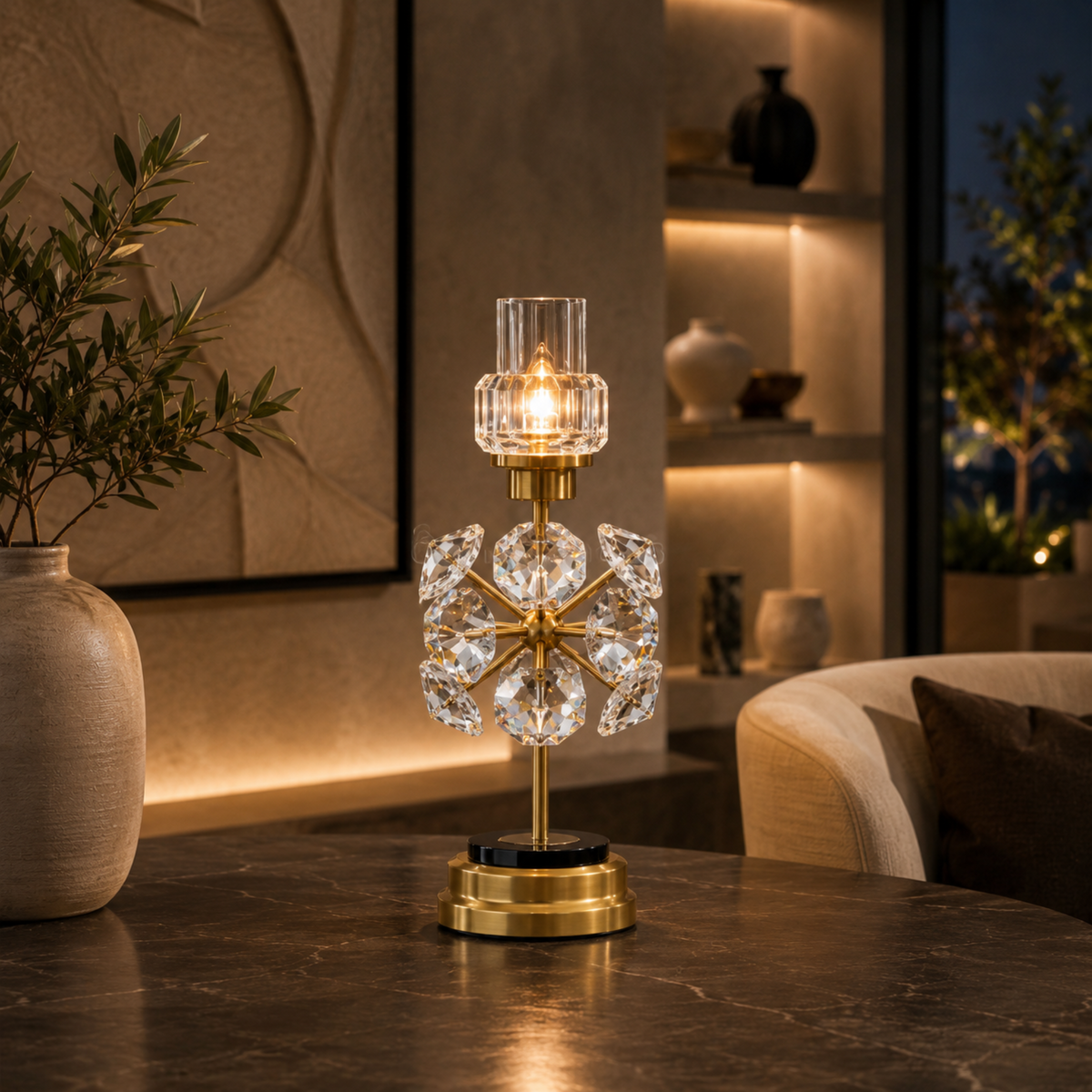 Imperial Crystal Candle Holders - Pair