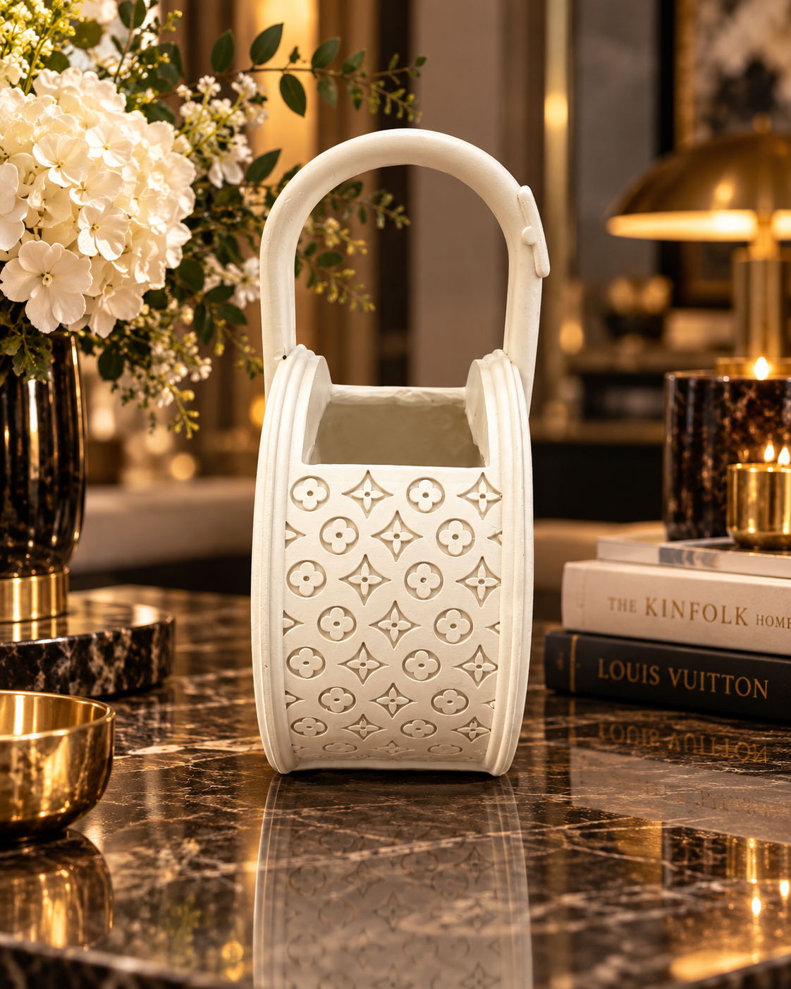 Ivory Atelier Handbag Vase
