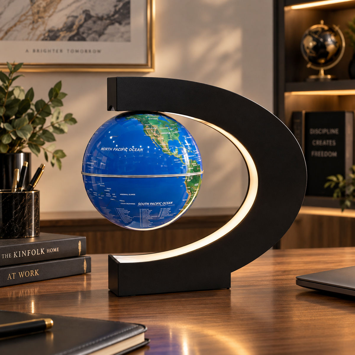 Magnetic Levitating Globe Lamp – Floating World Globe Desk Décor