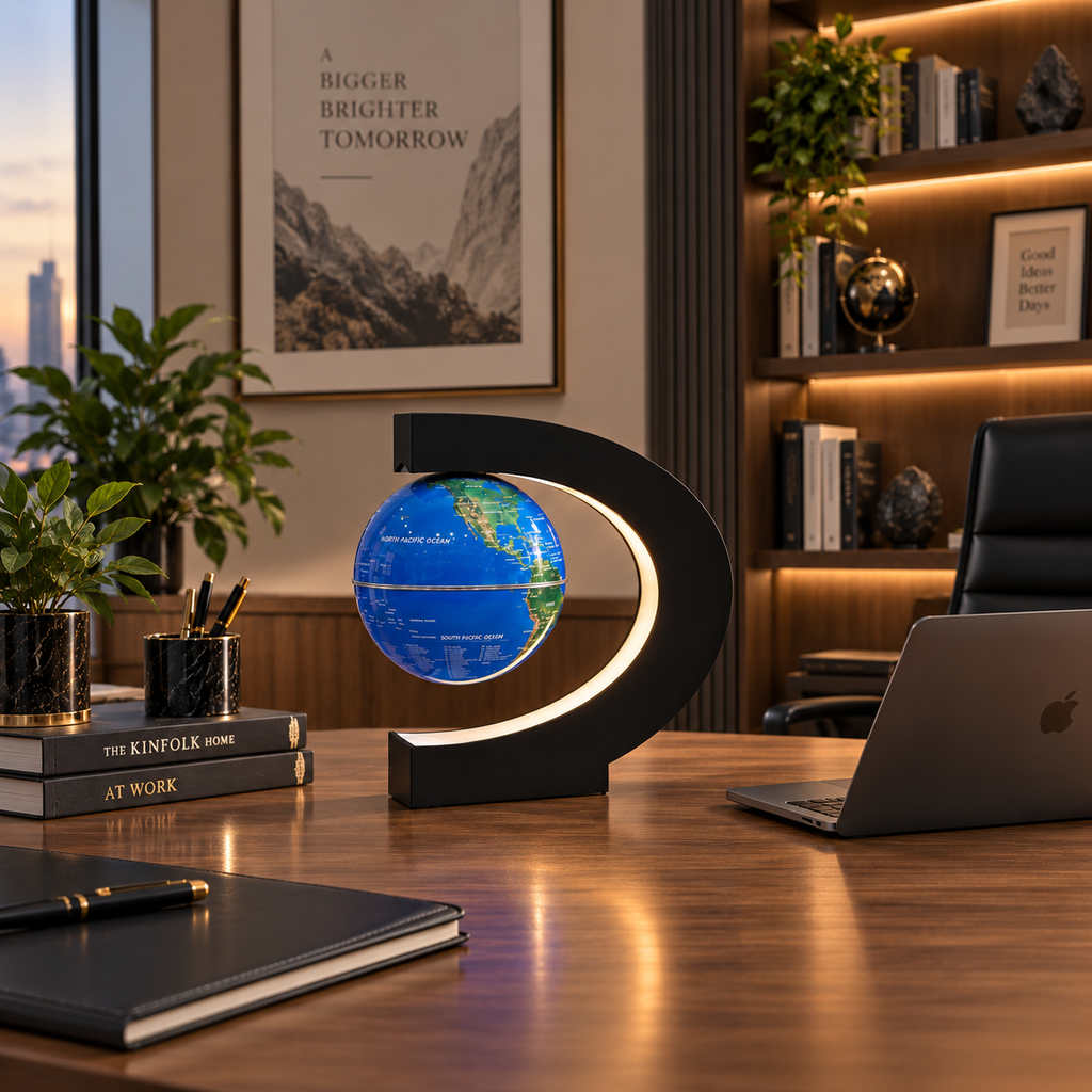 Magnetic Levitating Globe Lamp – Floating World Globe Desk Décor