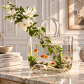 Handbag-Style Glass Water Garden Vase – 2200 ml