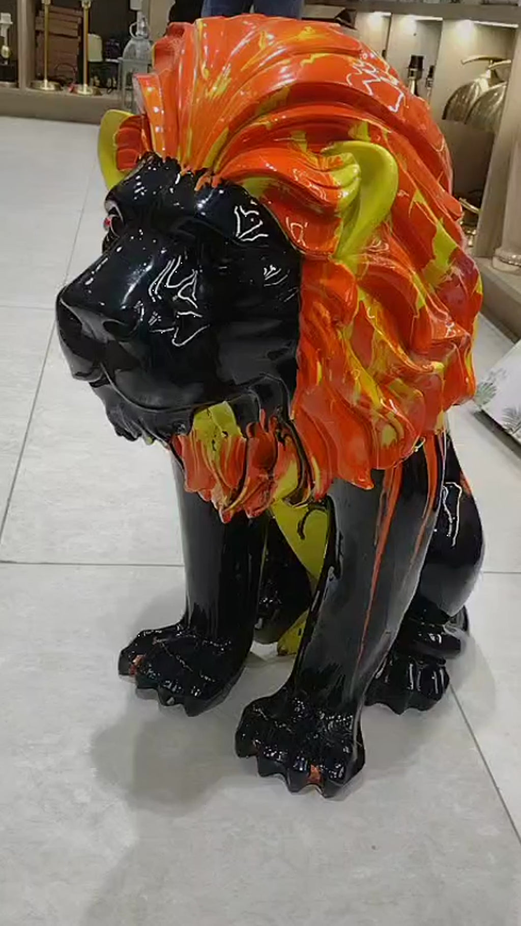Majestic Lion Statement Sculpture – 24" × 16" | Limited Edition Décor